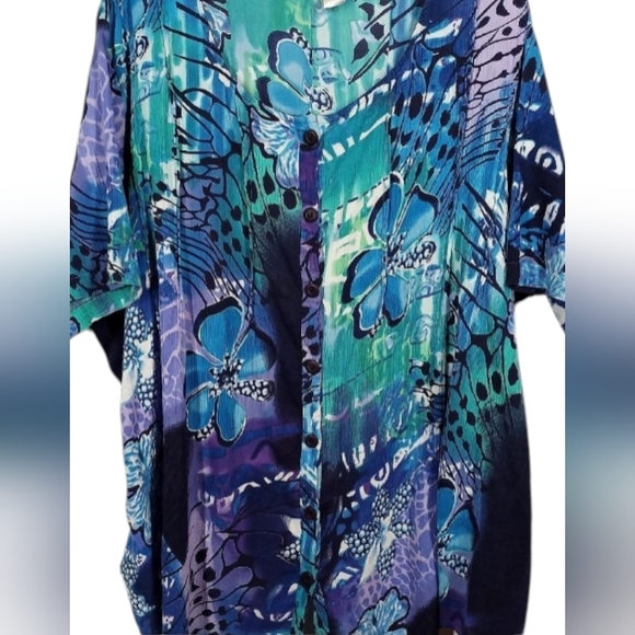 Blue is beautiful 100% cotton tunic - Picture 1 of 2